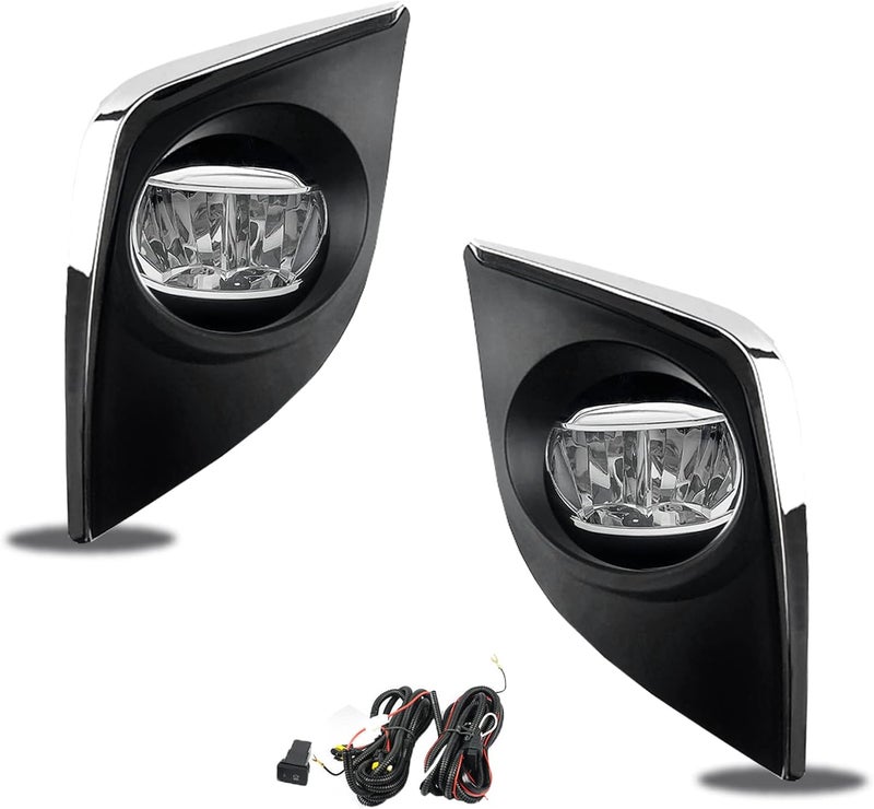 BOXLIGHT LED Fog Lights for 2014 2015 2016 Corolla/Altis CE ECO L LE with LED Bulb & Switch and Wiring Kit (Clear Lens) - Image 3